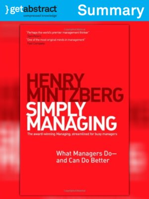 cover image of Simply Managing (Summary)